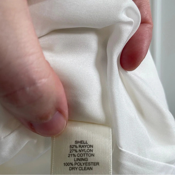 Eliza J Flounce White Lace Dress Size 14 - Picture 9 of 9